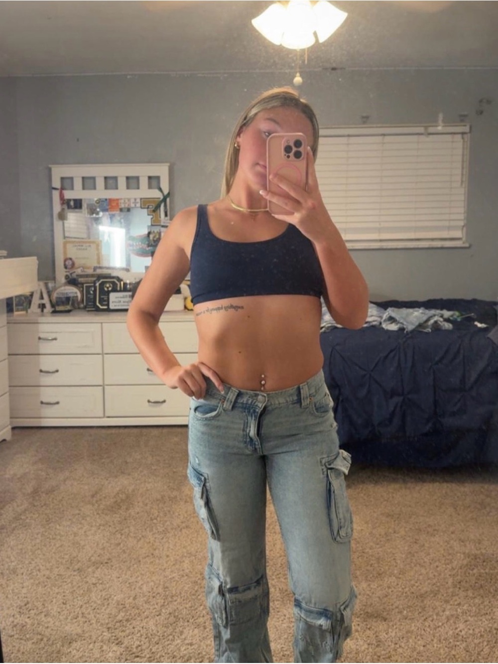 Aeropostale low rise cargo jeans